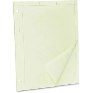 TOPS Green Tint Engineer's Quadrille Pad - Letter