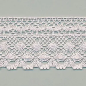 Torchon Lace #146 White Purple