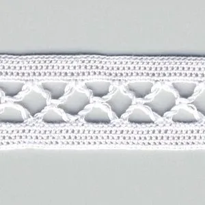 Torchon Lace #146 White Purple