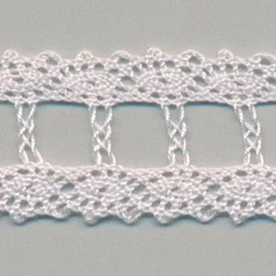 Torchon Lace #146 White Purple