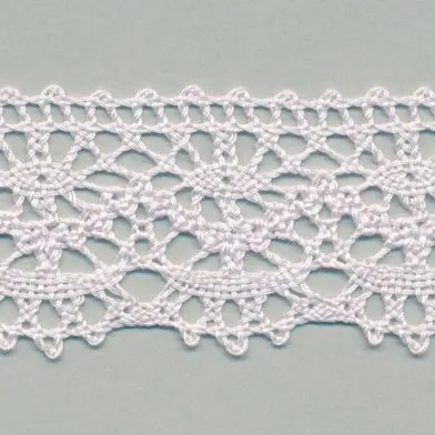 Torchon Lace #146 White Purple