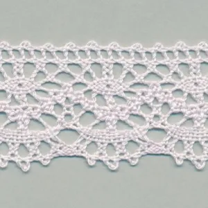 Torchon Lace #146 White Purple