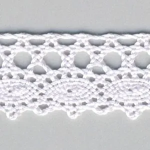 Torchon Lace #146 White Purple