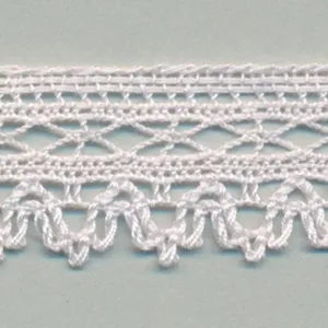 Torchon Lace #146 White Purple