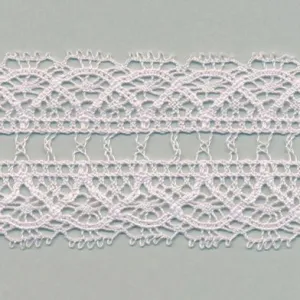 Torchon Lace #146 White Purple