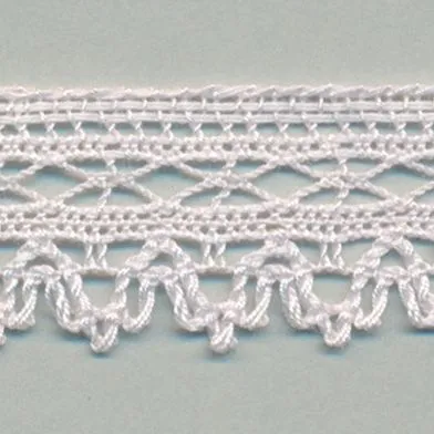 Torchon Lace #146 White Purple