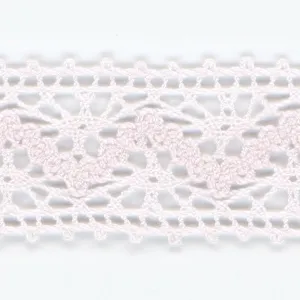 Torchon Lace #146 White Purple