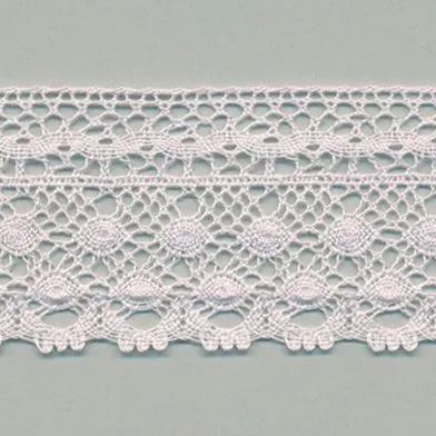 Torchon Lace #146 White Purple