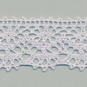Torchon Lace #93 Silver Rose