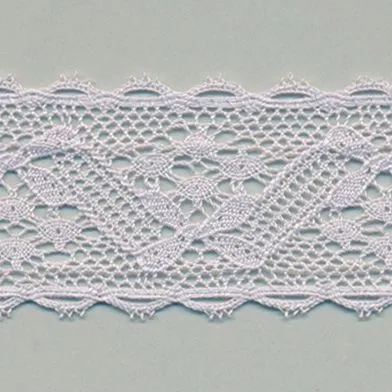 Torchon Lace #93 Silver Rose