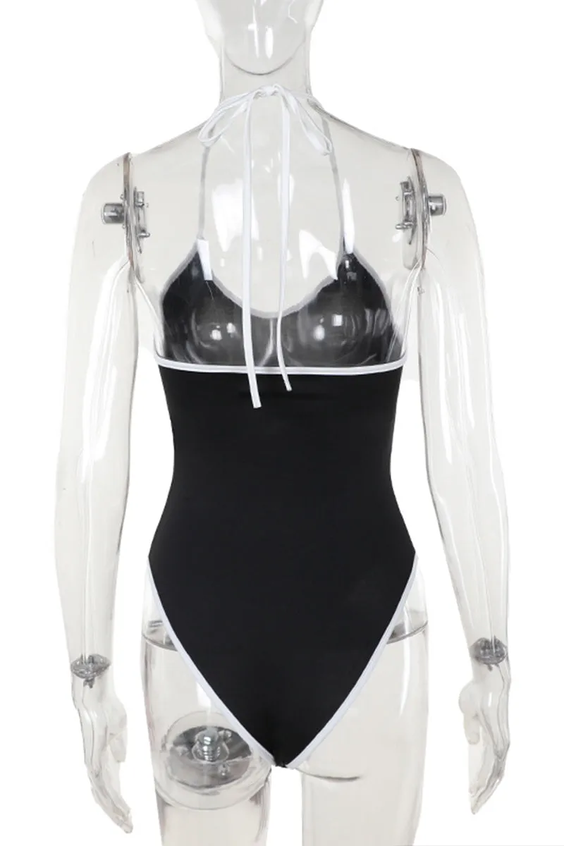 TR3160 Halter Bodysuit Top