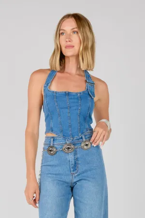Travis Denim Top
