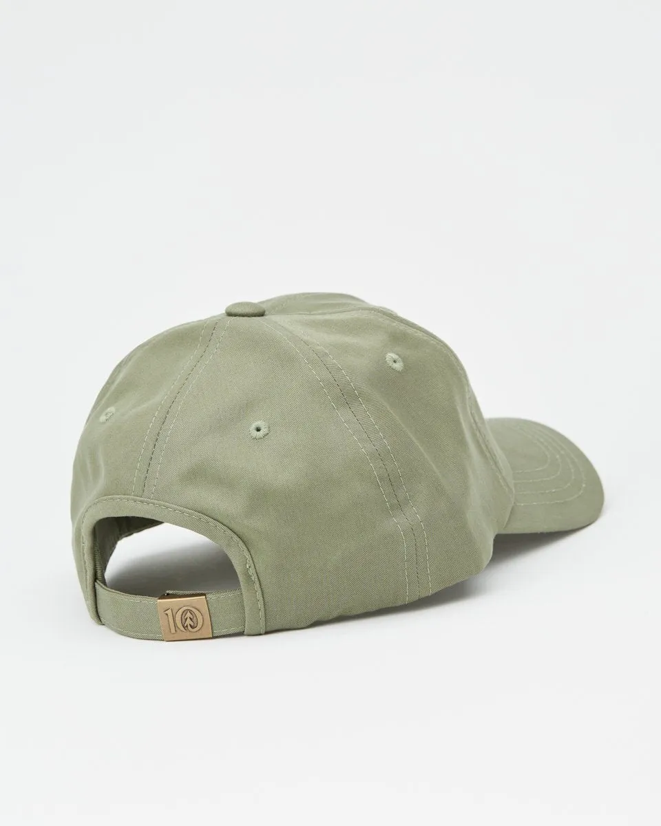 Tree Embroidery Tencel Peak Hat