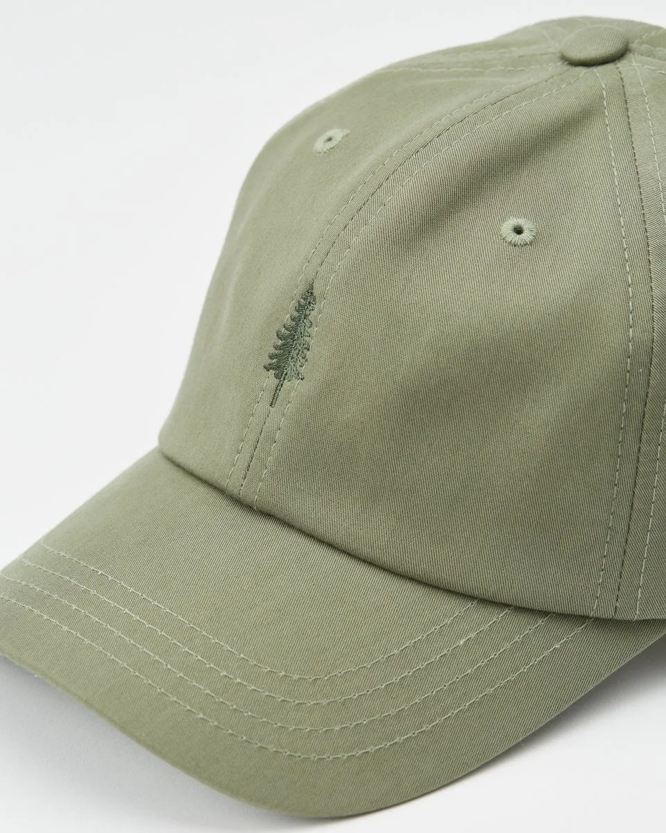 Tree Embroidery Tencel Peak Hat