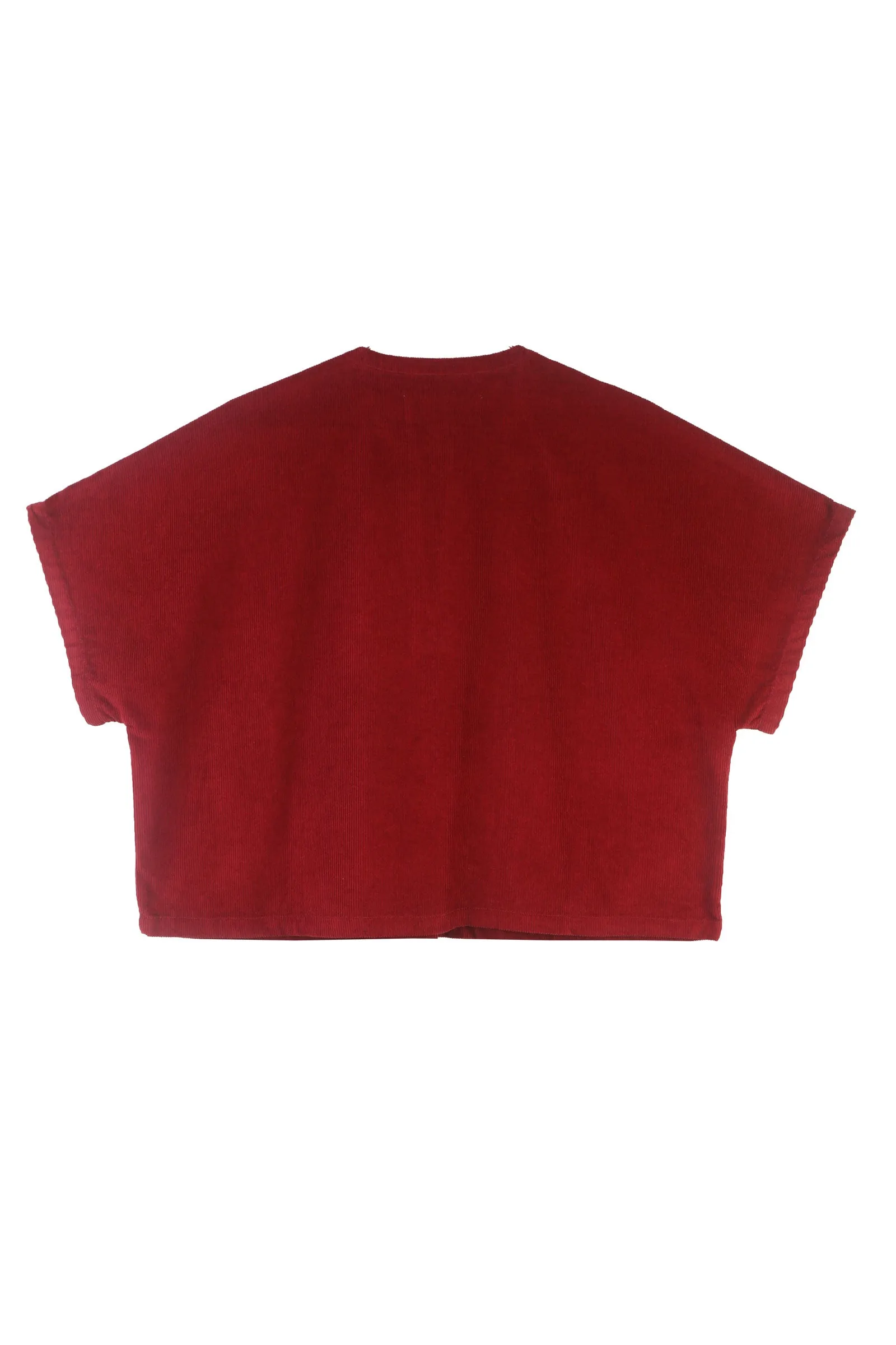 Trent Top Burgundy Corduroy