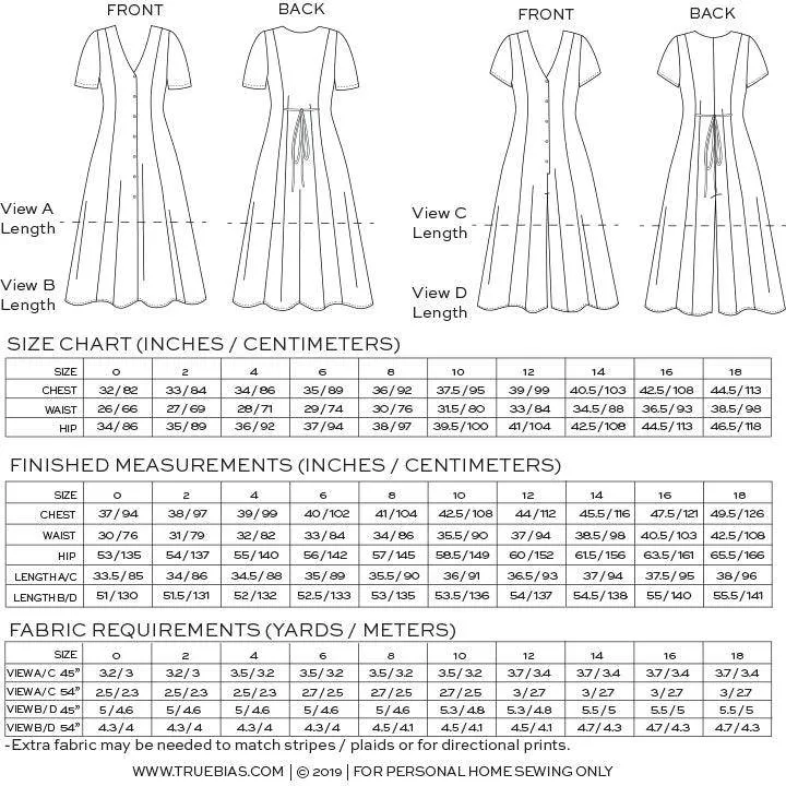 True Bias - Shelby Dress & Romper