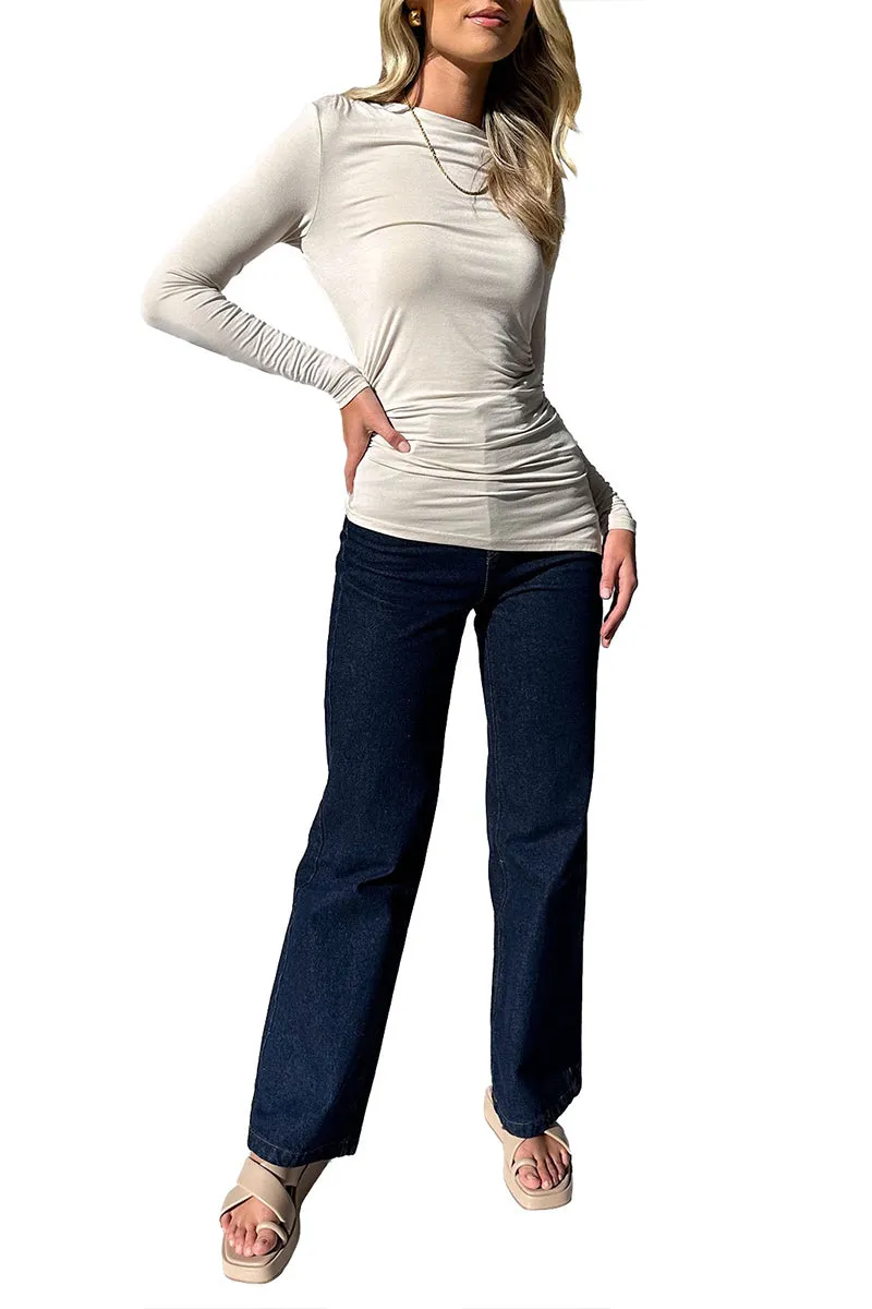 TS3417 Long Sleeve Basic Shirt Top