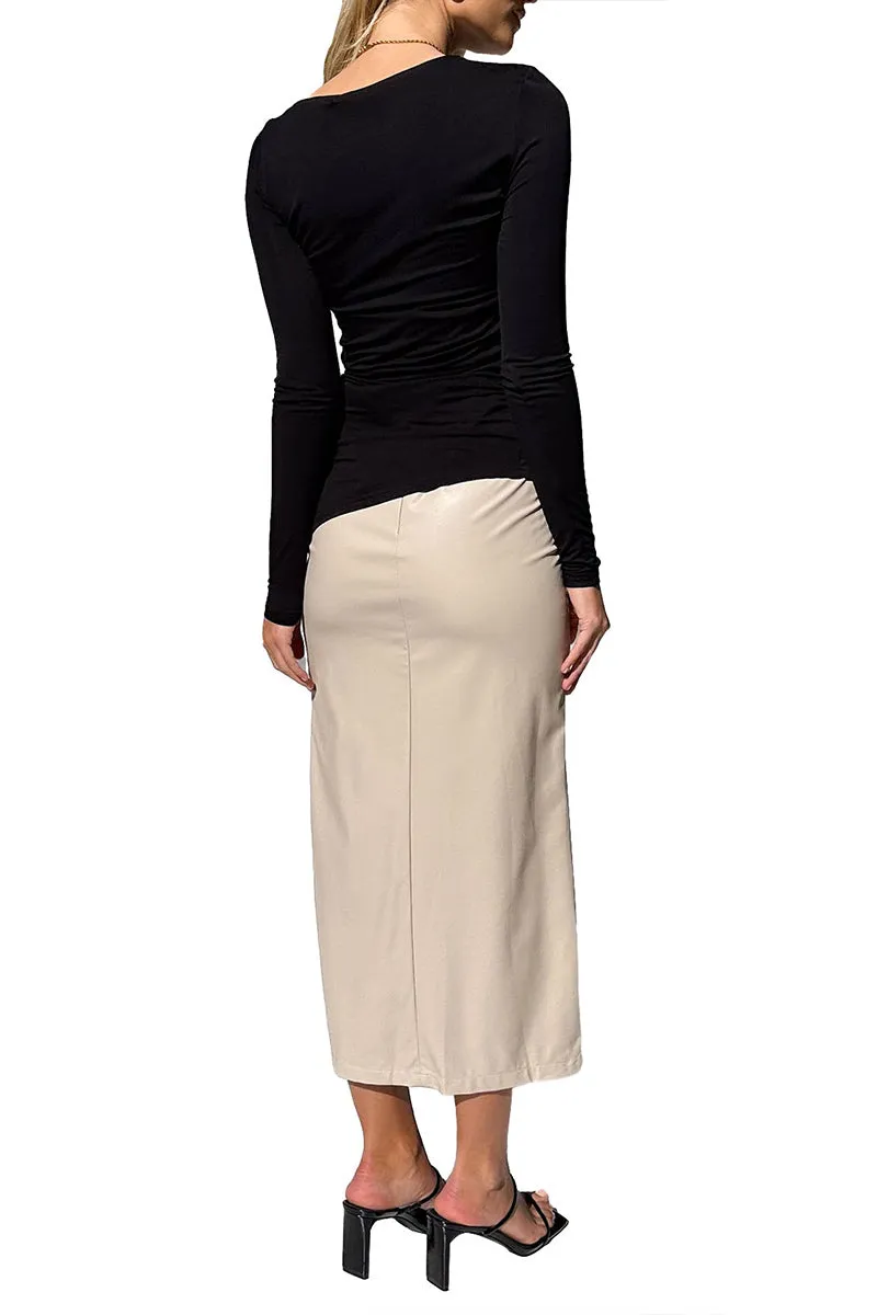 TS3417 Long Sleeve Basic Shirt Top