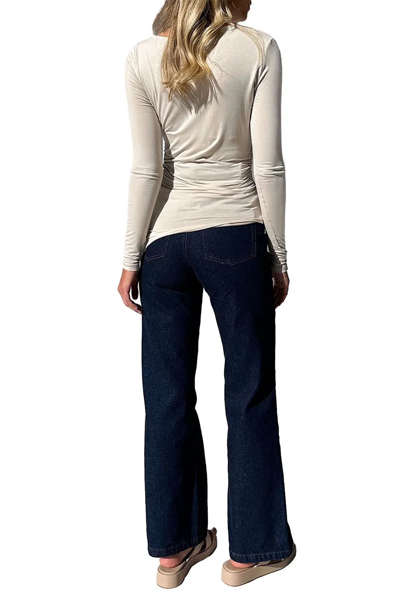 TS3417 Long Sleeve Basic Shirt Top