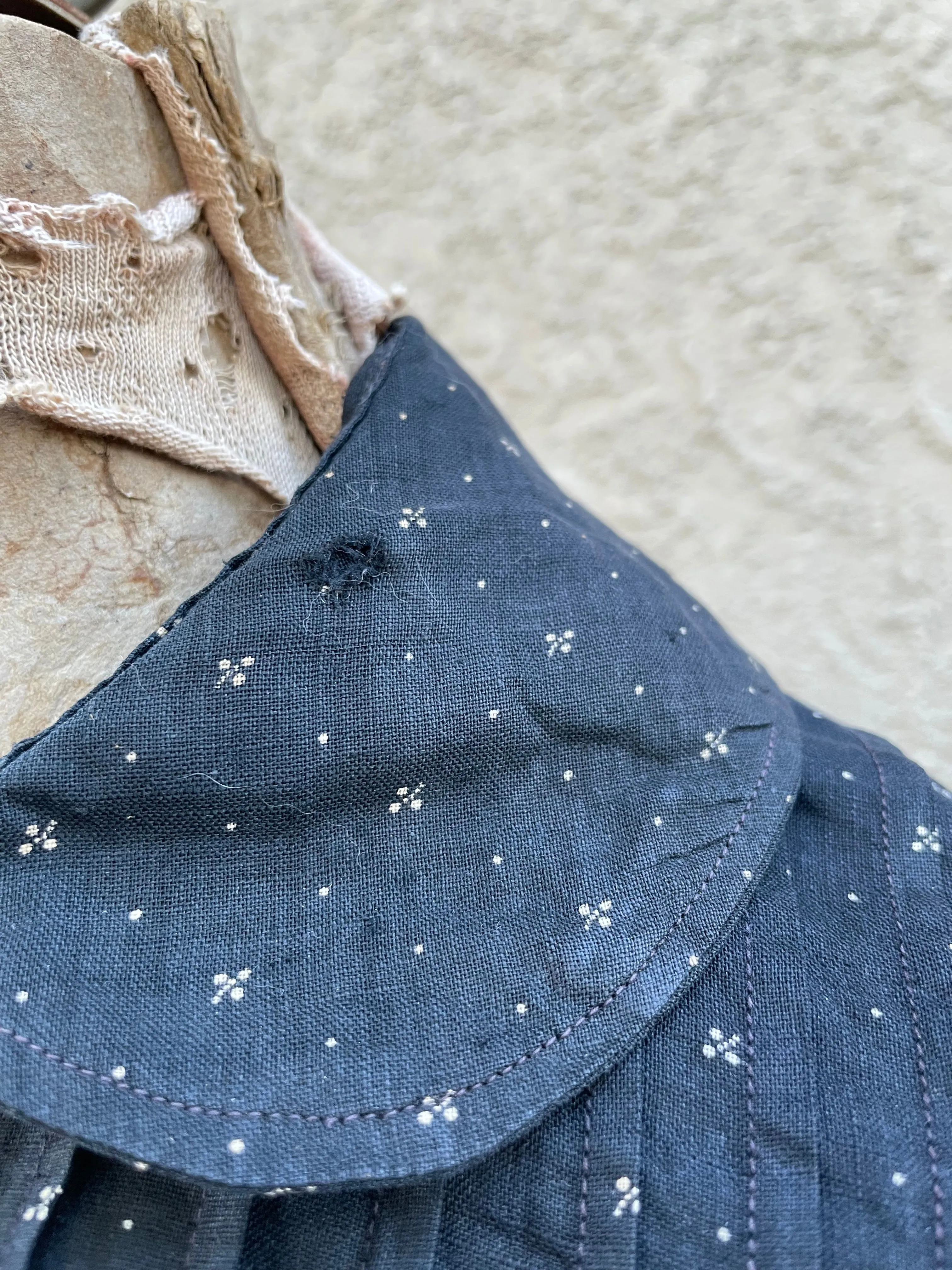 Turn Of The Century Calico Ruffle Prairie Blouse