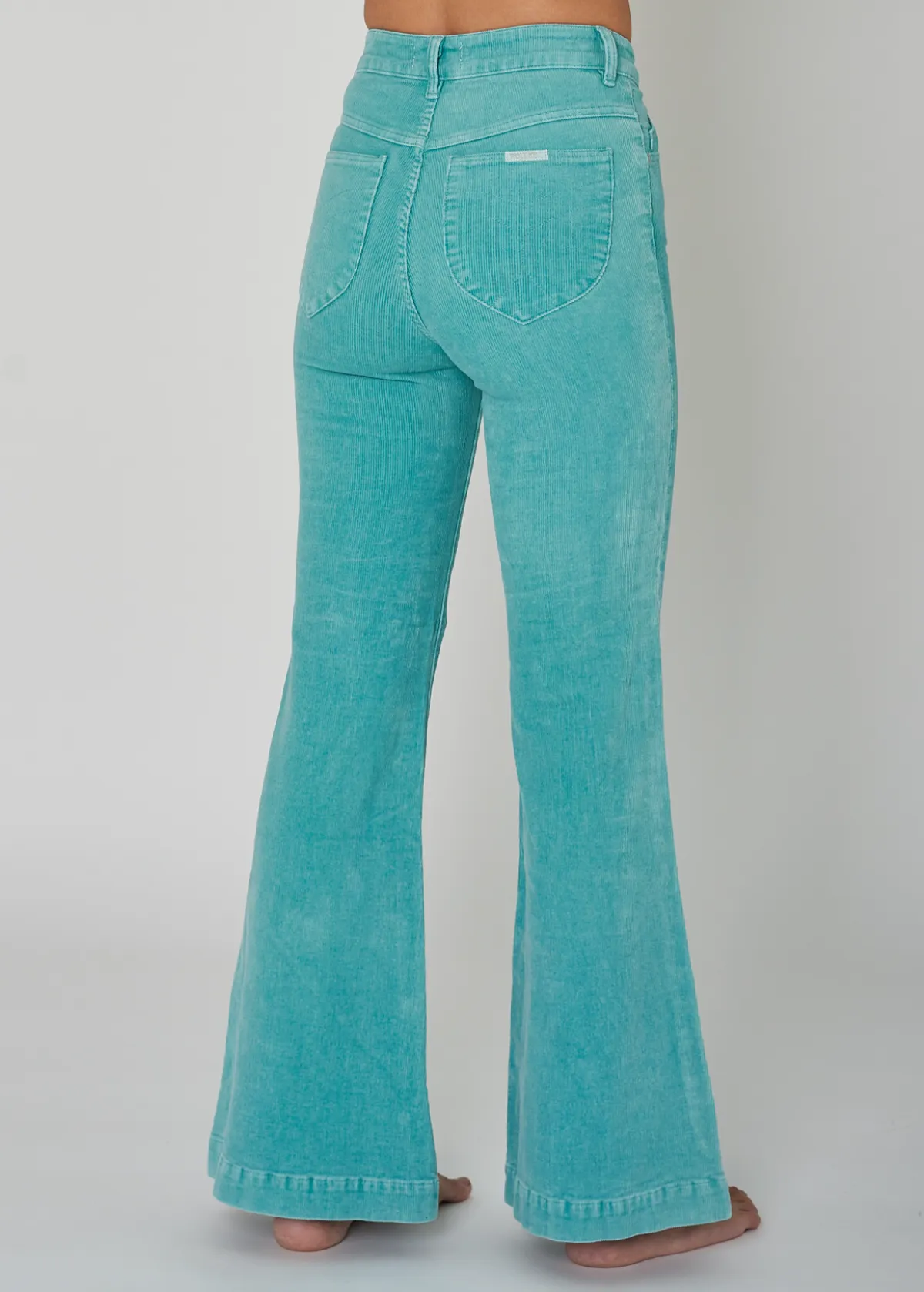 Turquoise Corduroy Eastcoast Flares <br><I>almost gone! </I>