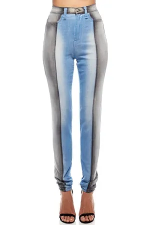 Two Tone Gray Jeans