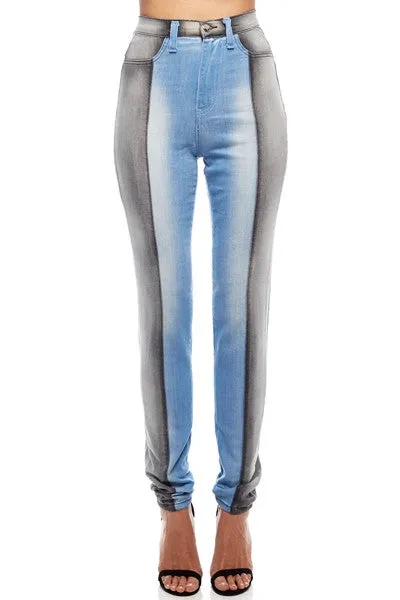 Two Tone Gray Jeans