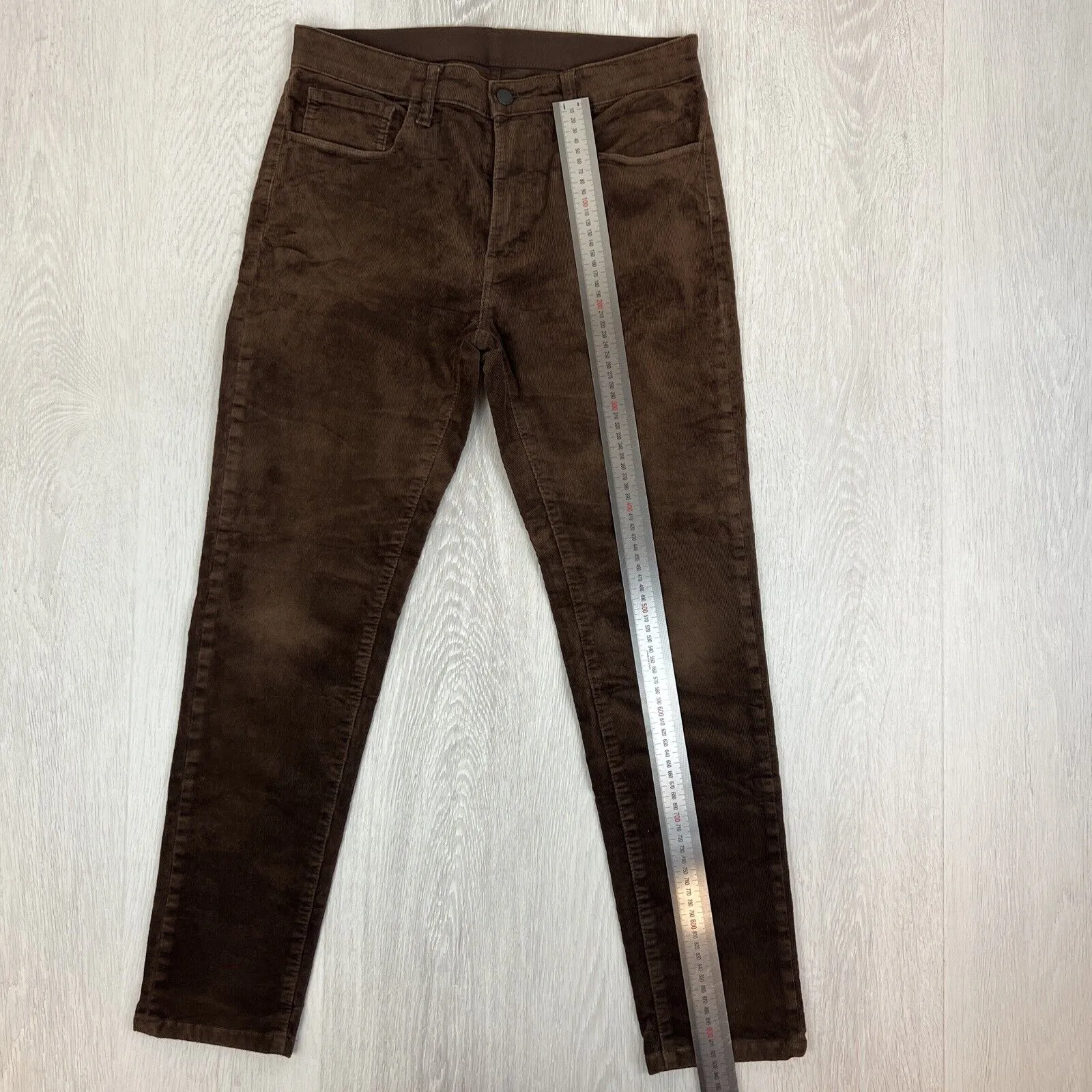 Uniqlo Mens Brown Corduroy Pants Size Medium (30-33 Inch Waist)