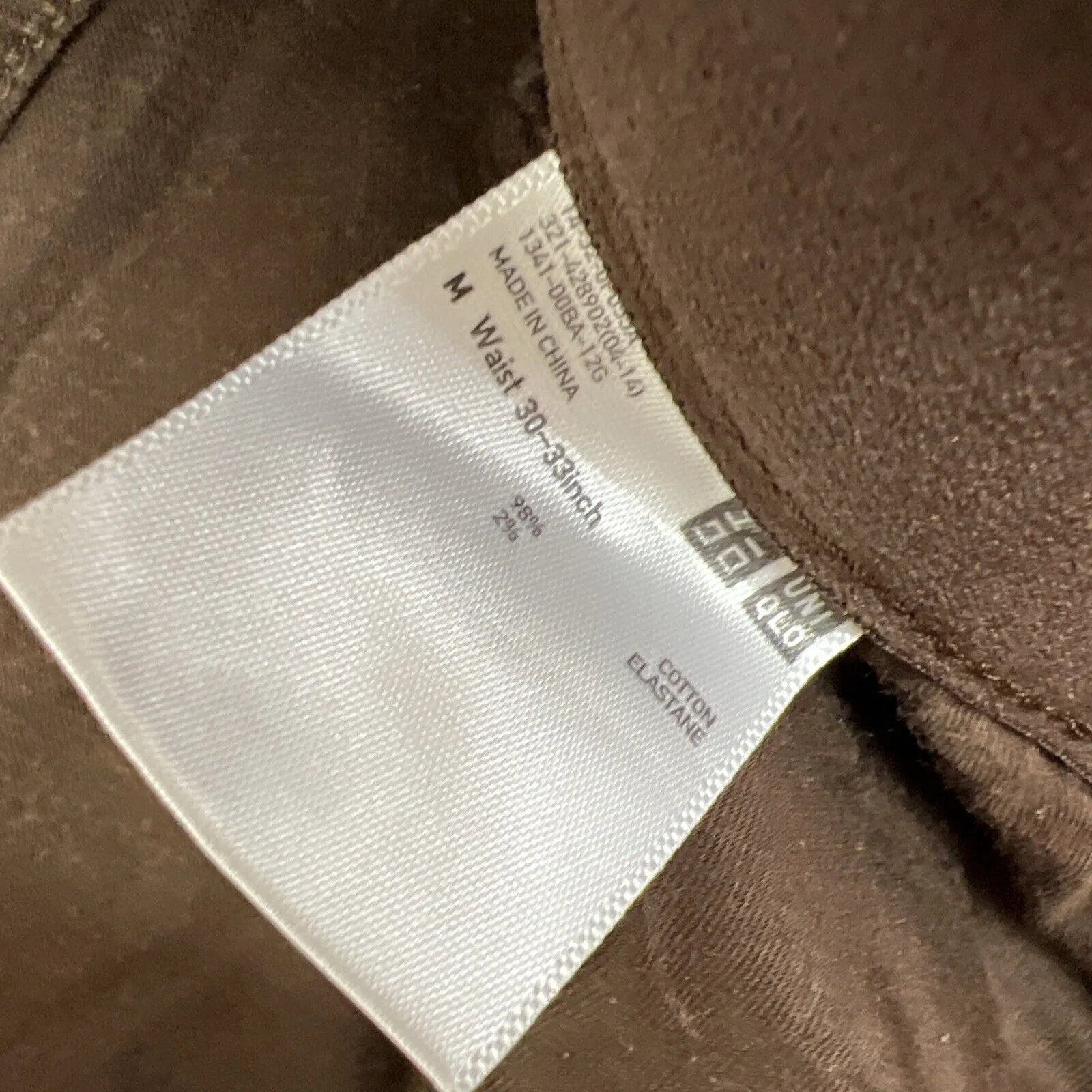 Uniqlo Mens Brown Corduroy Pants Size Medium (30-33 Inch Waist)