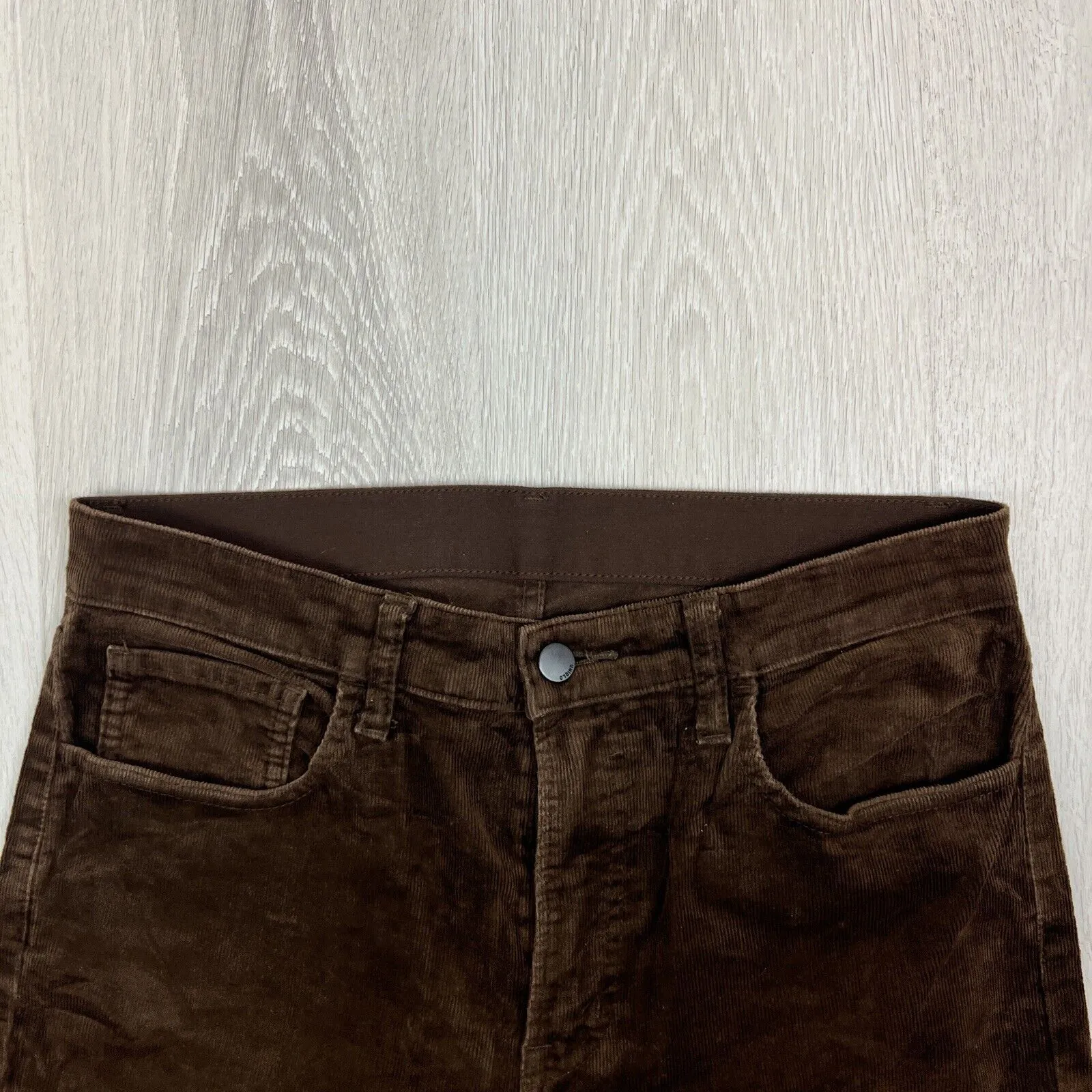 Uniqlo Mens Brown Corduroy Pants Size Medium (30-33 Inch Waist)