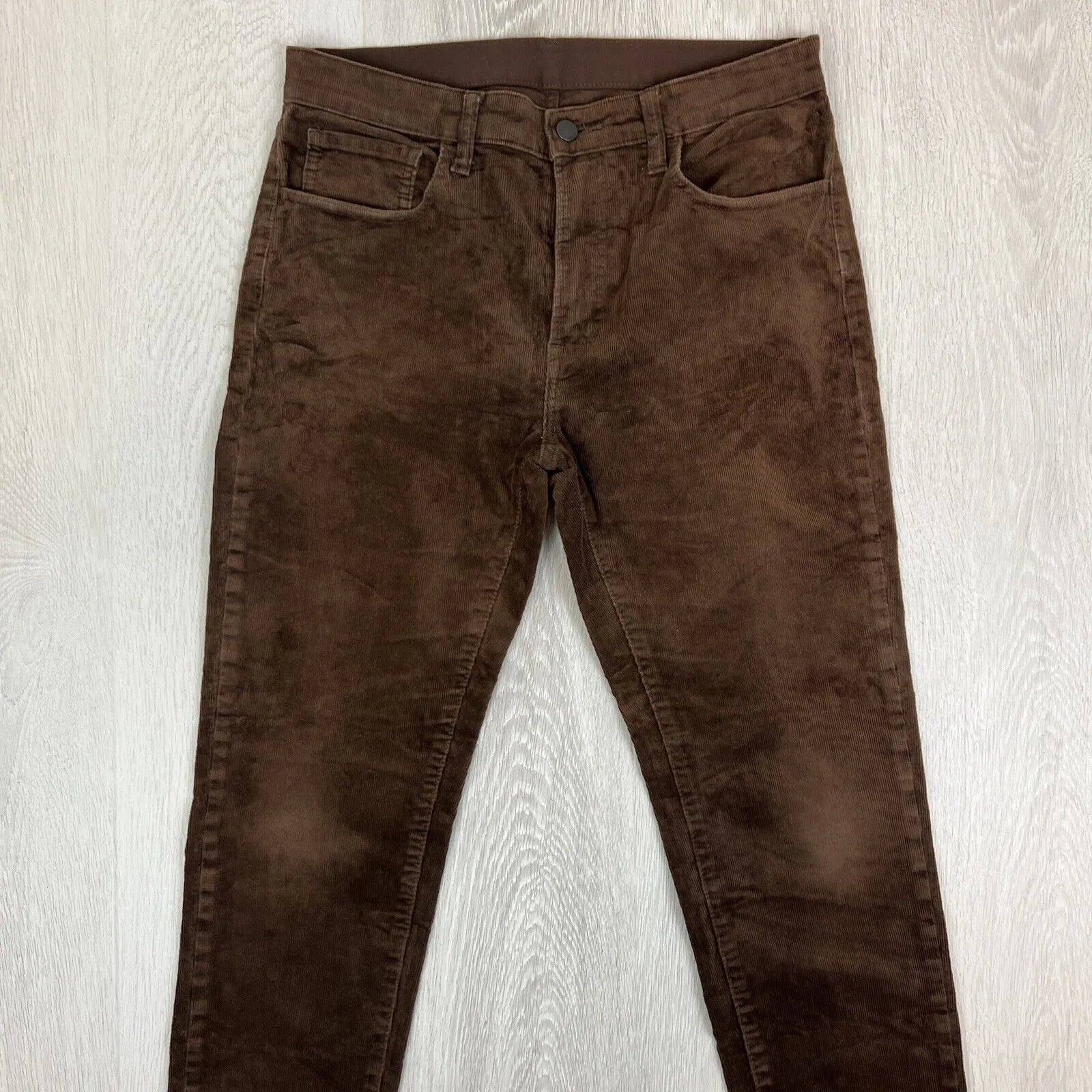Uniqlo Mens Brown Corduroy Pants Size Medium (30-33 Inch Waist)