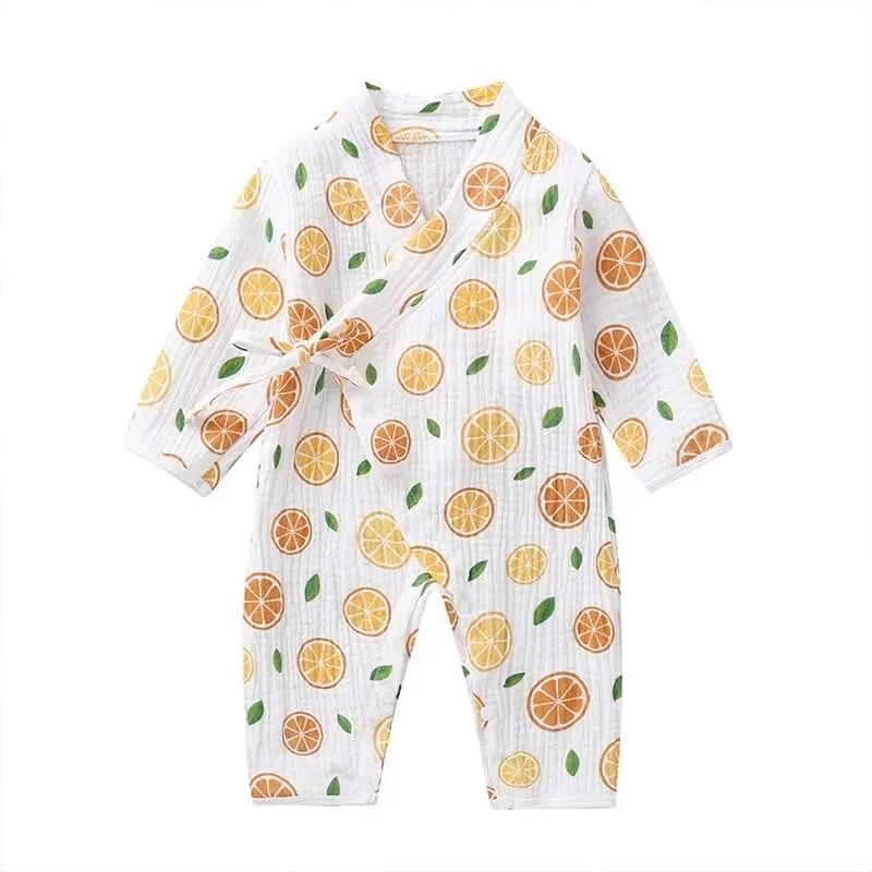 Unisex Printed  Kimono Rompers