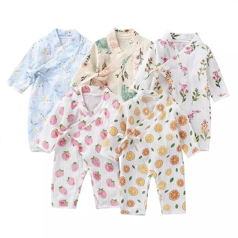 Unisex Printed  Kimono Rompers