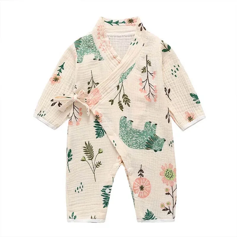 Unisex Printed  Kimono Rompers