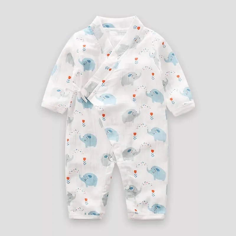 Unisex Printed  Kimono Rompers