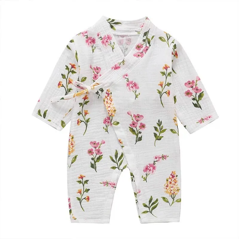 Unisex Printed  Kimono Rompers