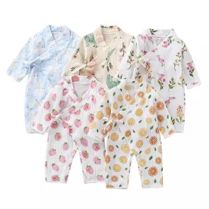 Unisex Printed  Kimono Rompers