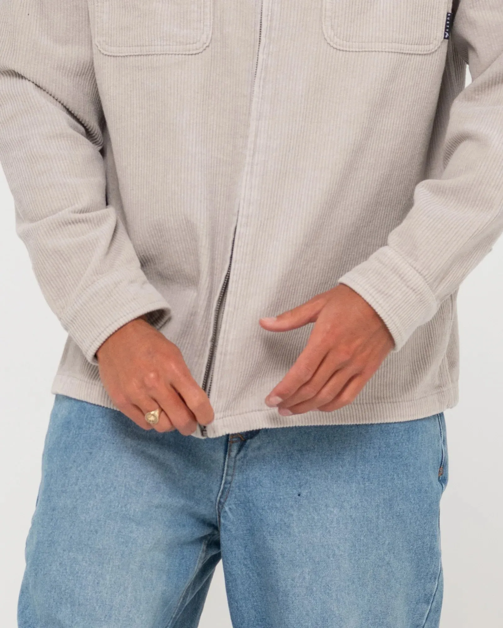 V8 Coup Cord Jacket - Oyster Grey