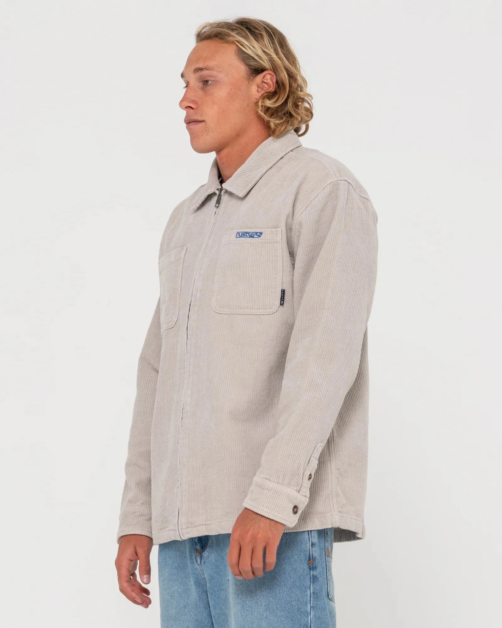 V8 Coup Cord Jacket - Oyster Grey