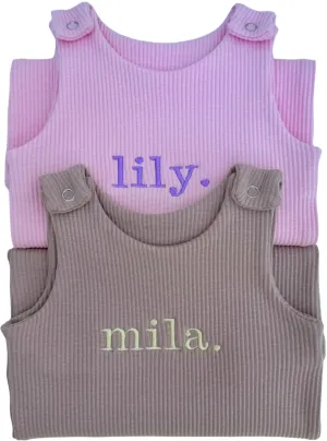 Velvet Mocha Dungarees