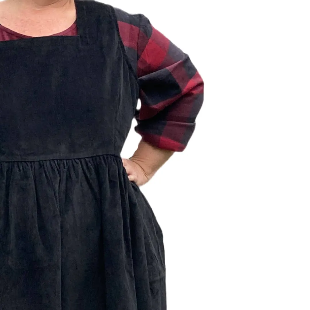 Vera Corduroy Pinafore Dress