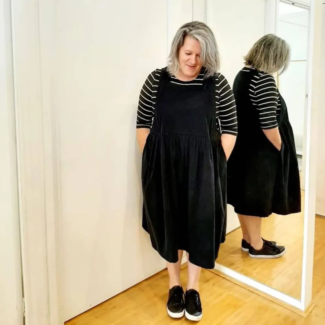 Vera Corduroy Pinafore Dress