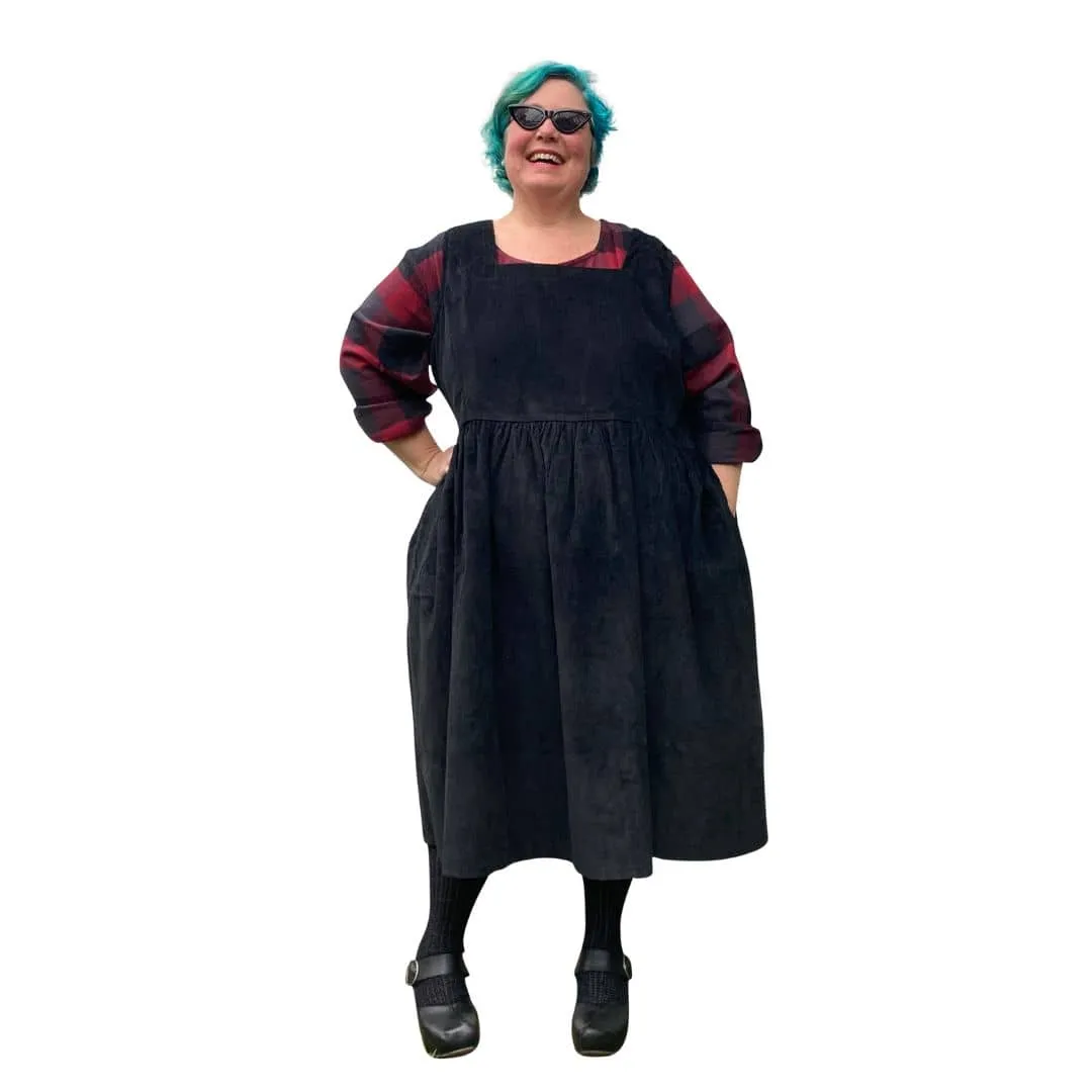 Vera Corduroy Pinafore Dress