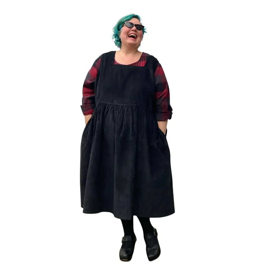 Vera Corduroy Pinafore Dress