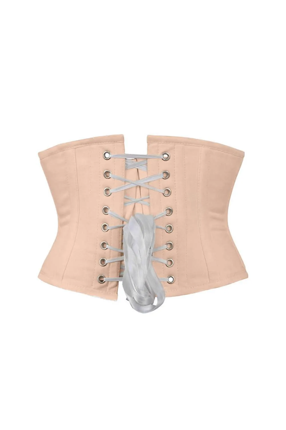 VG-19747 - Underbust Nude Waist Cincher Corset in 100% Cotton