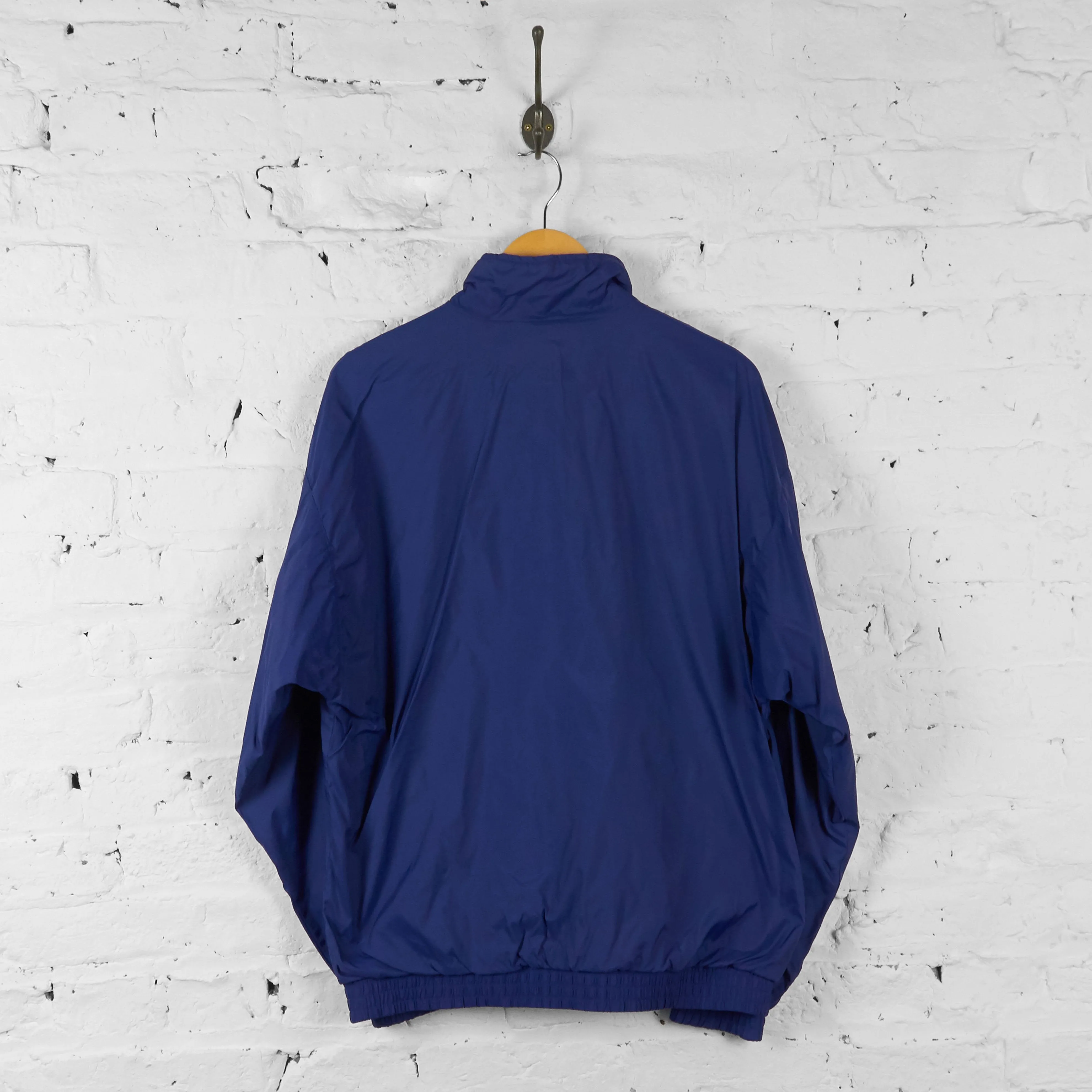 Vintage Adidas Tracksuit Top - Blue/Red - L