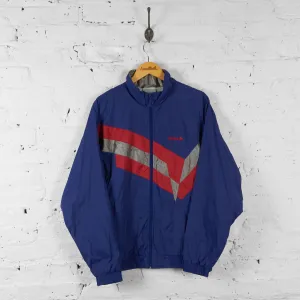 Vintage Adidas Tracksuit Top - Blue/Red - L