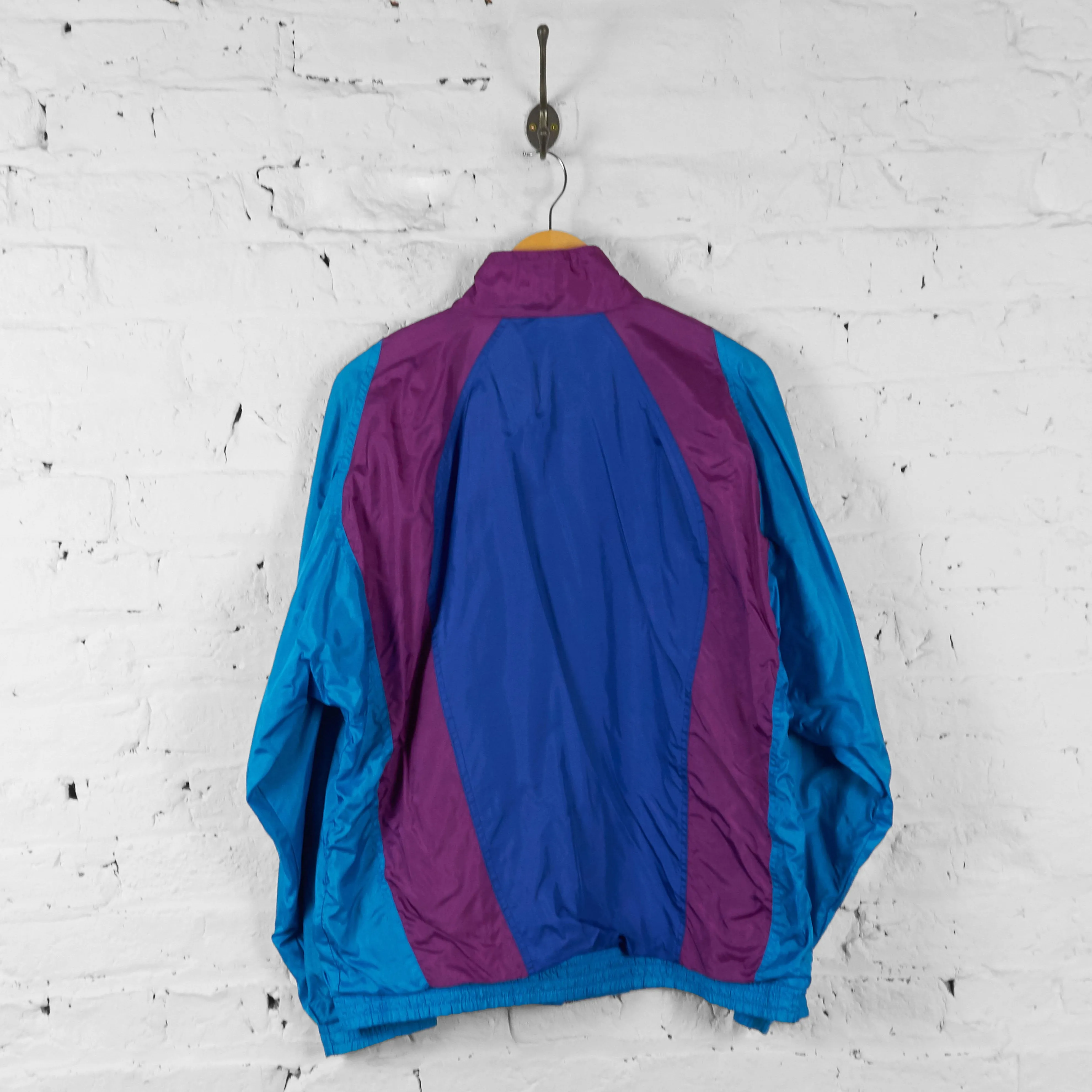 Vintage Adidas Tracksuit Tops - Blue/Purple - L