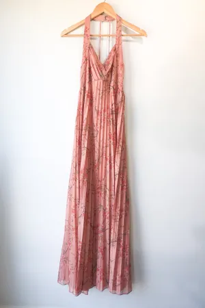 Vintage Mary Lou's Bridal Pleated Halter Dress
