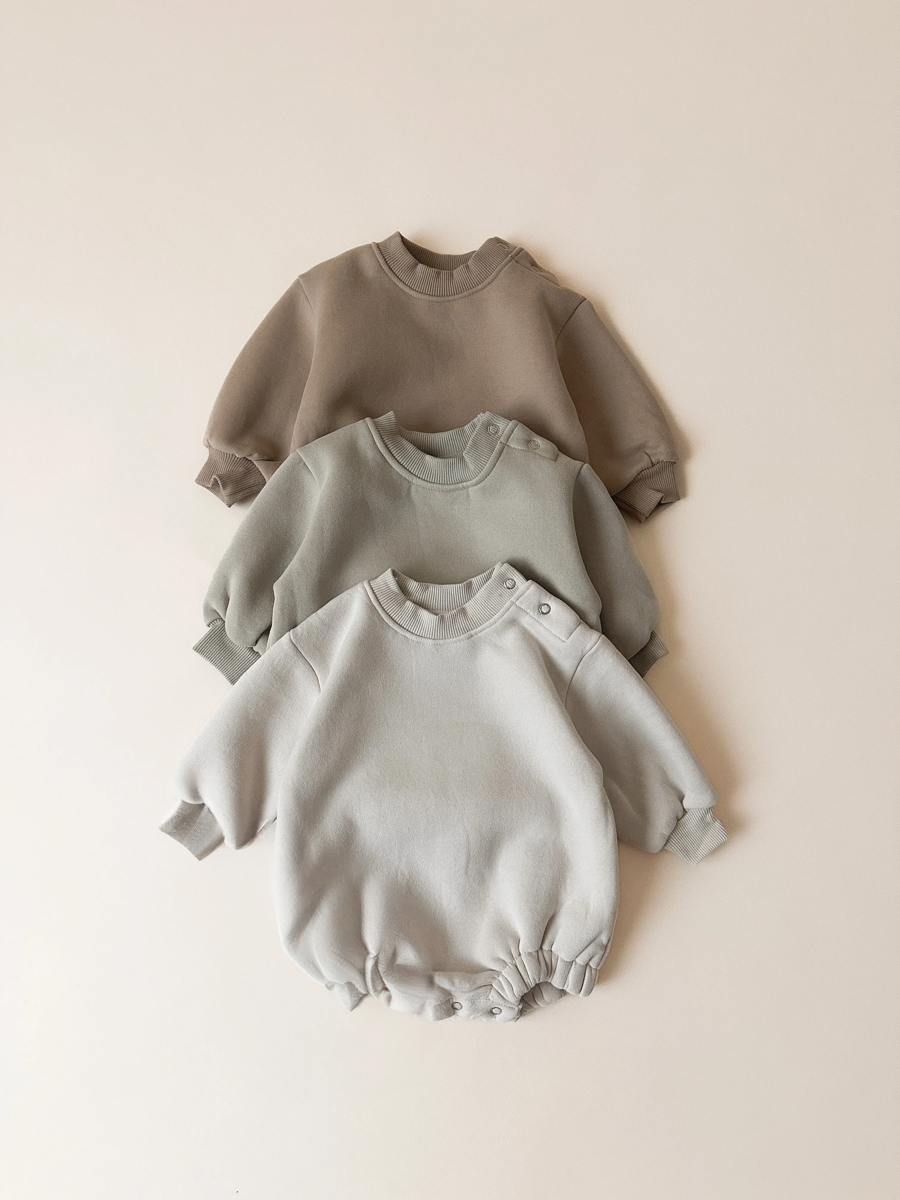 WARM NEUTRALS BUBBLE ROMPER